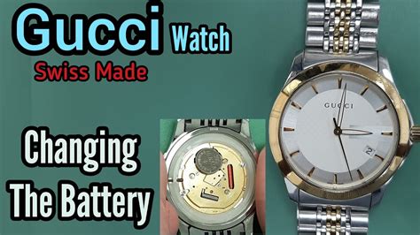 gucci dive watch battery replacement|Gucci authorized watch repair.